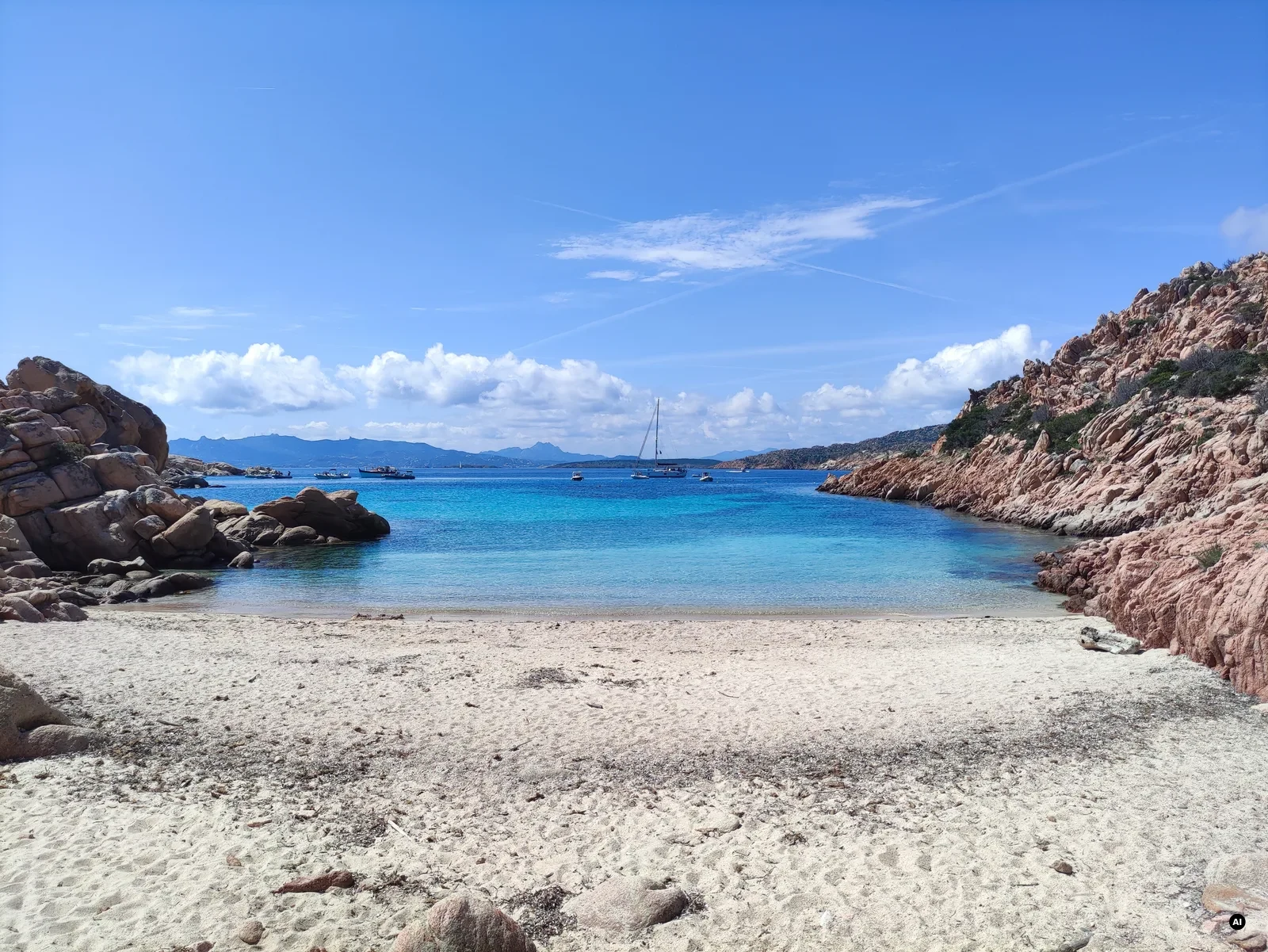 Cala Coticcio all'isola di Caprera, arcipelago di La Maddalena