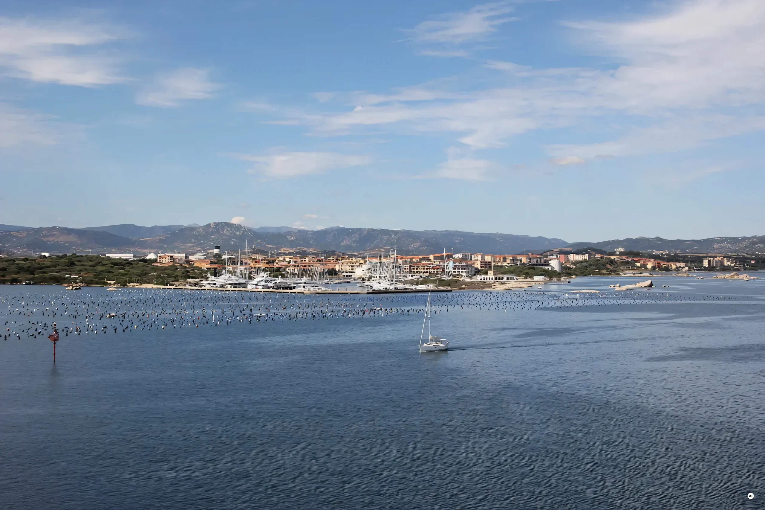 La Marina di Olbia nel fiordo di Olbia