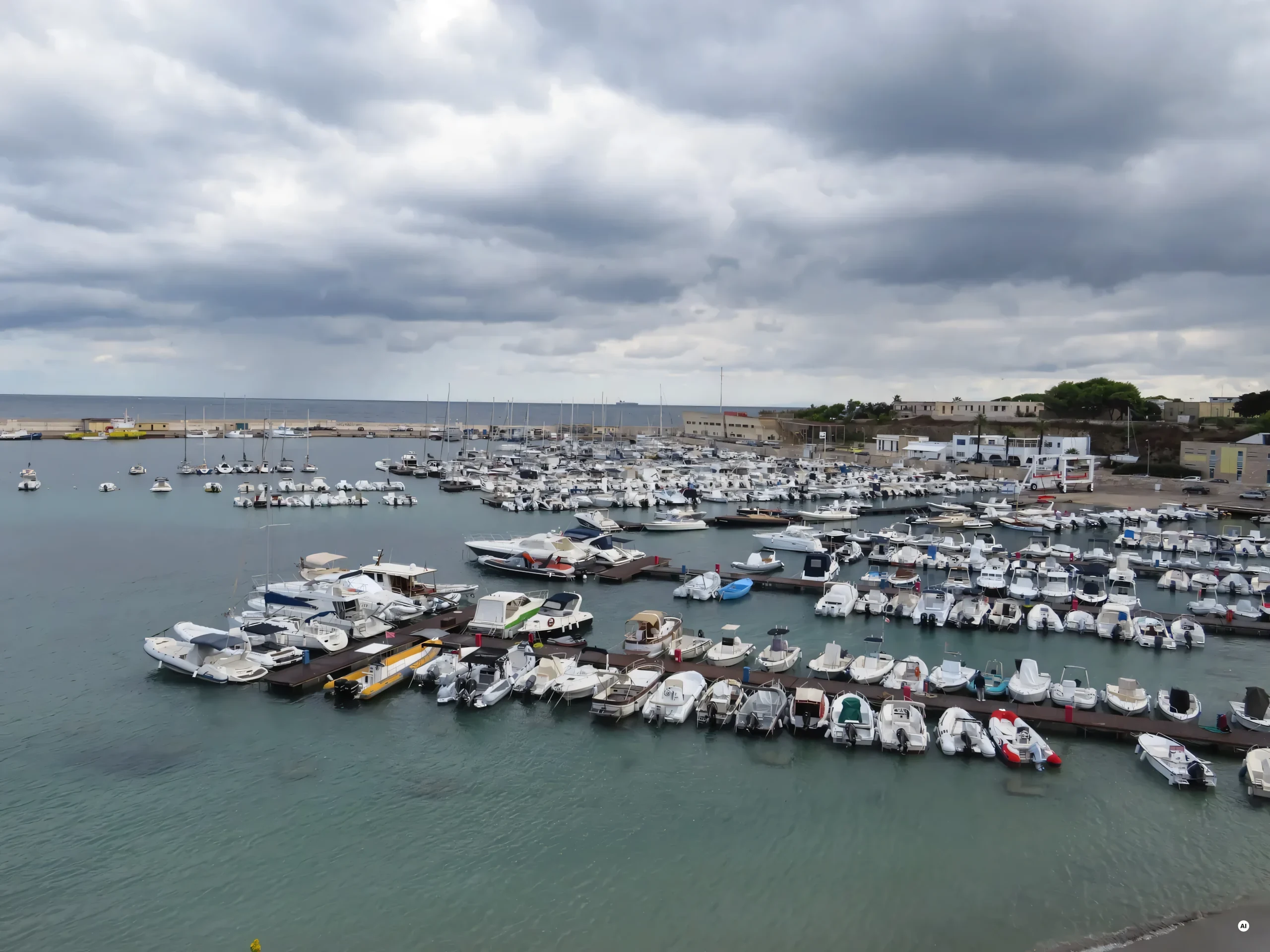 Il porto turistico di Otranto visto dalla Torre Matta